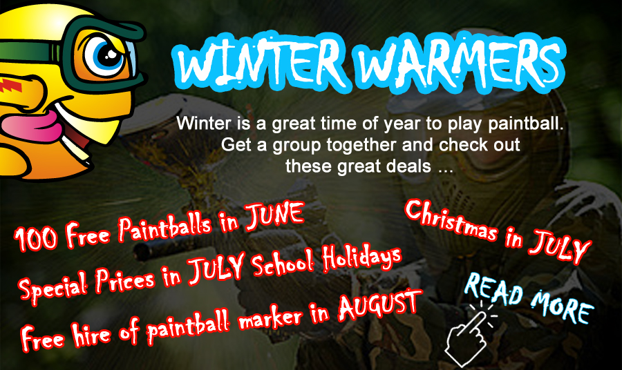 Paintball Specials during June July and August
